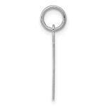 Sterling Silver/Rhodium-plated Polished Number 7 Charm - Image 2