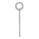 Sterling/Silver Rhodium-plated Polished Number 17 Charm - Image 2