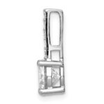 Sterling Silver Rhodium-plated CZ Pendant - Image 2