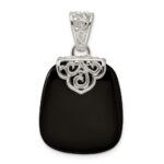 Sterling Silver Black Onyx Pendant - Image 4