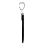 Sterling Silver Round Black Onyx Pendant - Image 2