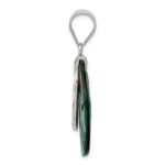 Sterling Silver Round Abalone Pendant - Image 2