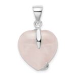 Sterling Silver Rose Quartz Pendant - Image 4
