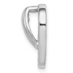 Sterling Silver Rhodium Created Blue Opal Flip-Flop Slide - Image 2