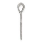 Sterling Silver Polished Filigree Heart Pendant - Image 2