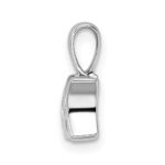 Sterling Silver Rhodium-plated Vibrant Diamond Mom Pendant - Image 2