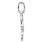 Sterling Silver Hot Pink & Black Enameled Flamingo Children's Pendant - Image 2