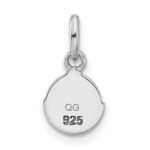 Sterling Silver Rhodium-plated Enameled Chick in Egg Children's Pendant - Image 3