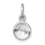 Sterling Silver Madi K Rhodium-plated Enameled Yellow Smiley Face Childrens Pendant - Image 3