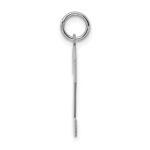 Sterling Silver/Rhodium-plated Polished Number 2 Charm - Image 2