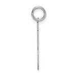 Sterling Silver/Rhodium-plated Satin Number 13 Charm - Image 2