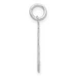 Sterling Silver/Rhodium-plated Satin Number 36 Charm - Image 2