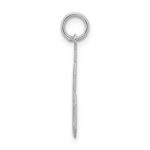 Sterling Silver/Rhodium-plated Satin Number 56 Charm - Image 2