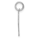 Sterling Silver/Rhodium-plated Satin Number 32 Charm - Image 2