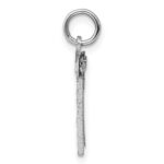Sterling Silver Rhodium-plated Diamond-cut #31 Charm - Image 2