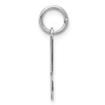 Sterling Silver/Rhodium-plated Polished Number 5 Charm - Image 2