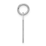 Sterling Silver/Rhodium-plated Polished Number 7 Charm - Image 2