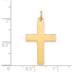 14k Polished Cross Pendant - Image 4