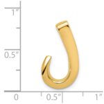 14k Polished Slide Fits up to 6mm Regular/8mm Fancy or Reversible Omega - Image 4