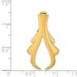 14k Polished Slide Fits up to 6mm Regular/8mm Fancy or Reversible Omega - Image 4