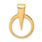 14k Polished Slide Fits up to 2mm Regular/Fancy/Reversible Omega