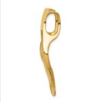 14k Polished Slide Fits up to 6mm Regular/8mm Fancy or Reversible Omega - Image 2