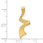 14k Polished Slide Fits up to 2mm Regular/6mm Fancy or Reversible Omega - Image 4