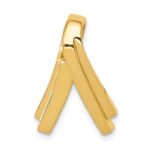 14k Polished Slide Fits up to 6mm Regular/Fancy/Reversible Omega