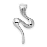 14k White Gold Polished Slide Fits up to 2mm Regular/4mm Fancy or Reversible Omega - Image 4