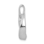 14k White Gold Polished Slide Fits up to 2mm Regular/4mm Fancy or Reversible Omega - Image 2