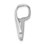 14k White Gold Polished Slide Fits up to 6mm Regular/Fancy/Reversible Omega - Image 2