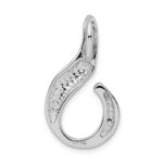 14k White Gold Polished Slide Fits up to 6mm Regular/Fancy/Reversible Omega - Image 4