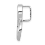 14K White Gold Polished Slide Fits up to 6mm Regular/8mm Fancy or Reversible Omega - Image 2
