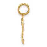 14k Small Polished Number 2 Charm - Image 2