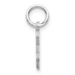 14KW Diamond-cut Letter E Initial Charm - Image 2