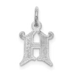 14KW Diamond-cut Letter H Initial Charm - Image 4