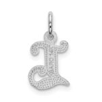 14KW Diamond-cut Letter L Initial Charm - Image 4
