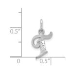 14KW Diamond-cut Letter T Initial Charm - Image 3