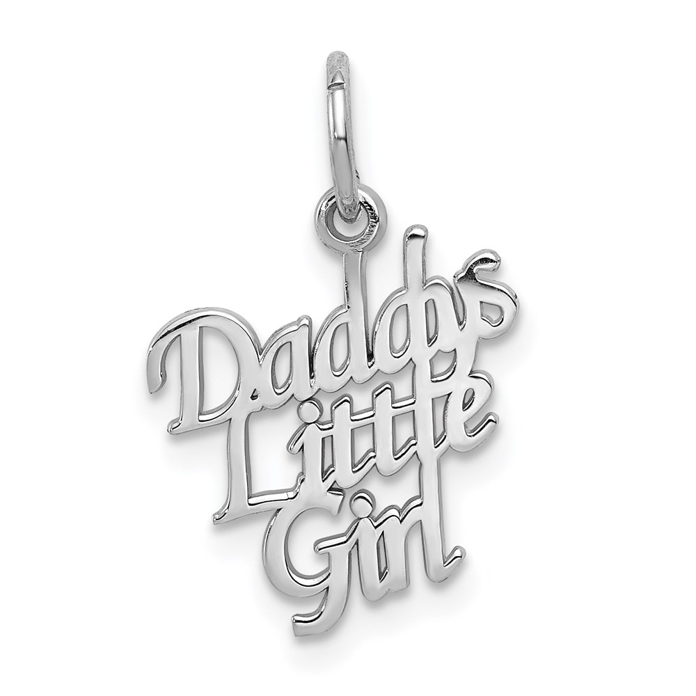 WCH20.jpg 14k White Gold DADDY'S LITTLE GIRL CHARM - Image 1