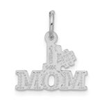 14k White Gold #1 MOM Charm - Image 3