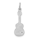 14k White Gold Acoustic Guitar Charm - Image 3