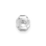 14k White Gold 1/5 carat Lab Grown Diamond VS/SI+ G+ Round Complete Three Prong Stud Earrings - Image 6