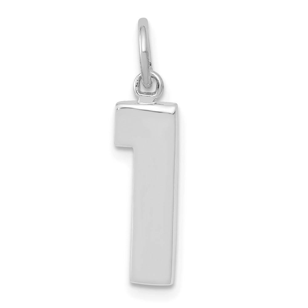 WMP01.jpg 14kw Medium Polished Number 1 Charm - Image 1