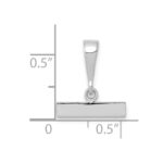 14kw Medium Polished Top Charm - Image 4