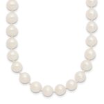10k 7-8mm White Near-Round Freshwater Cultured Pearl Necklace
