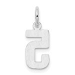14kw Small Polished Number 5 Charm - Image 3