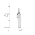 14kw Small Satin Number 1 Charm - Image 3
