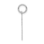 14kw Small Satin Number 21 Charm - Image 2