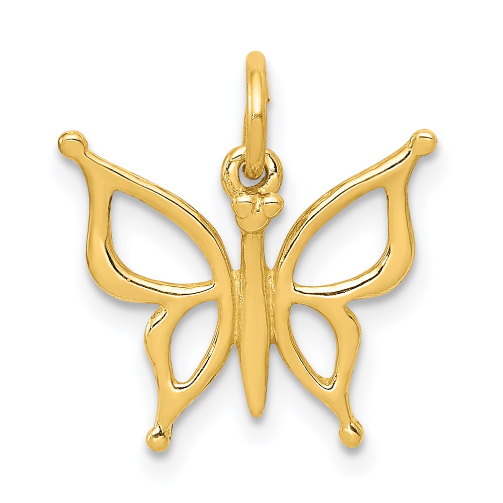 XAC139.jpg 14k Butterfly Charm - Image 1