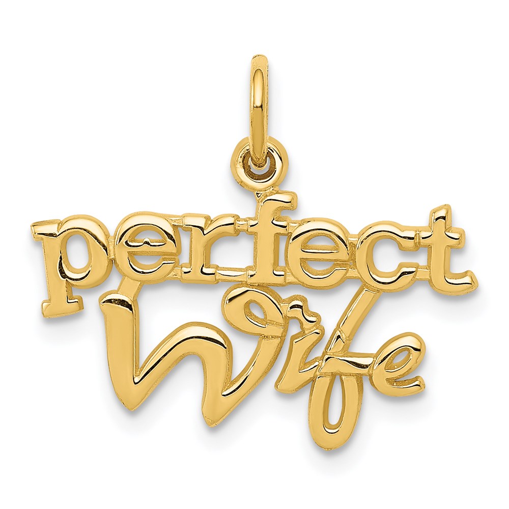 XAC293.jpg 14k PERFECT WIFE Charm - Image 1
